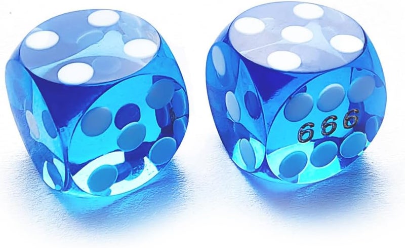 Bescon Professional Small Precision Dice 12.7mm (1/2 inch) with Random Serial Number, Mini Precision Cut Dice 12.7MM Gem Blue - Image 2